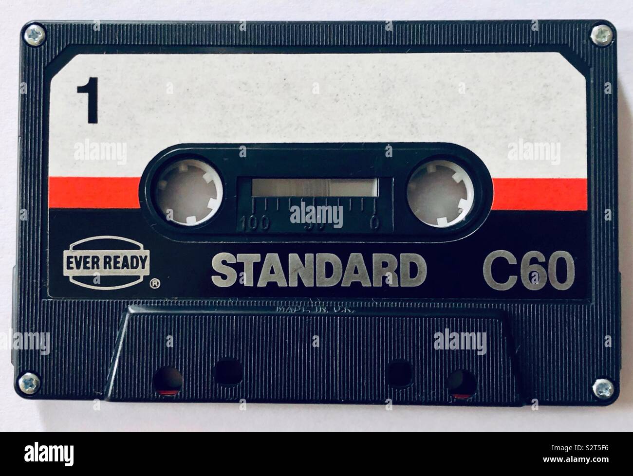 Cinta de cassette de audio compacto Foto de stock