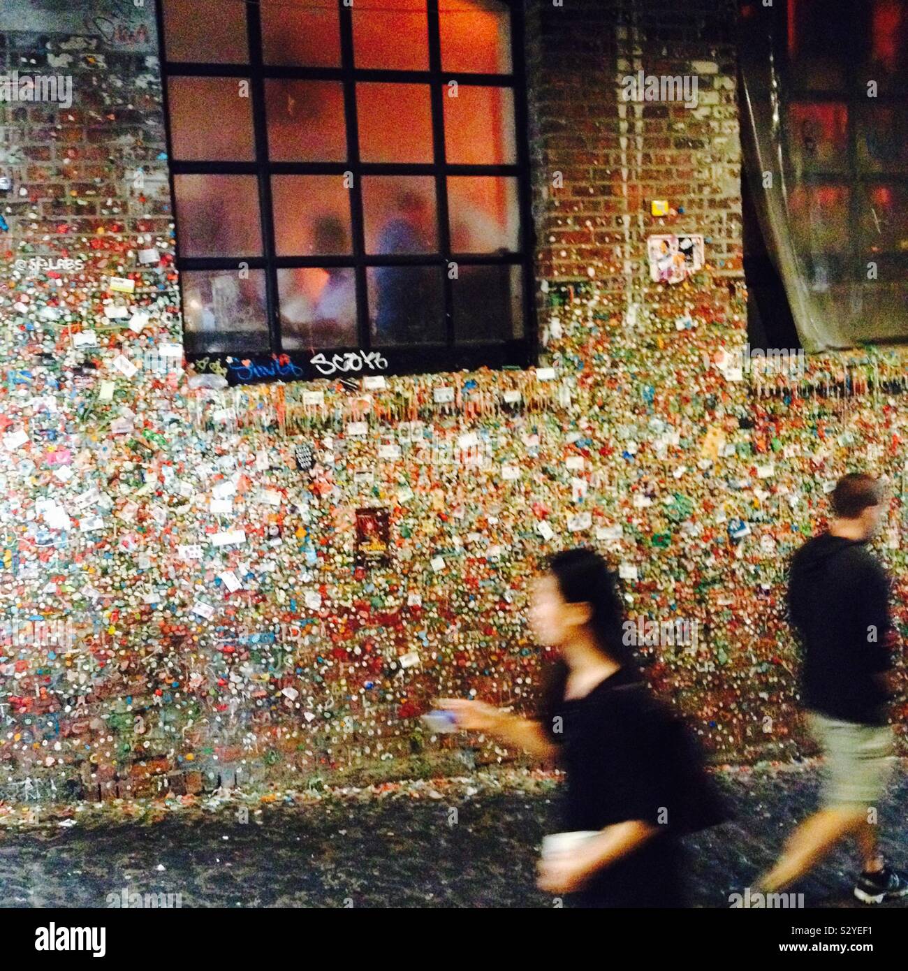 Seattle gum wall Foto de stock