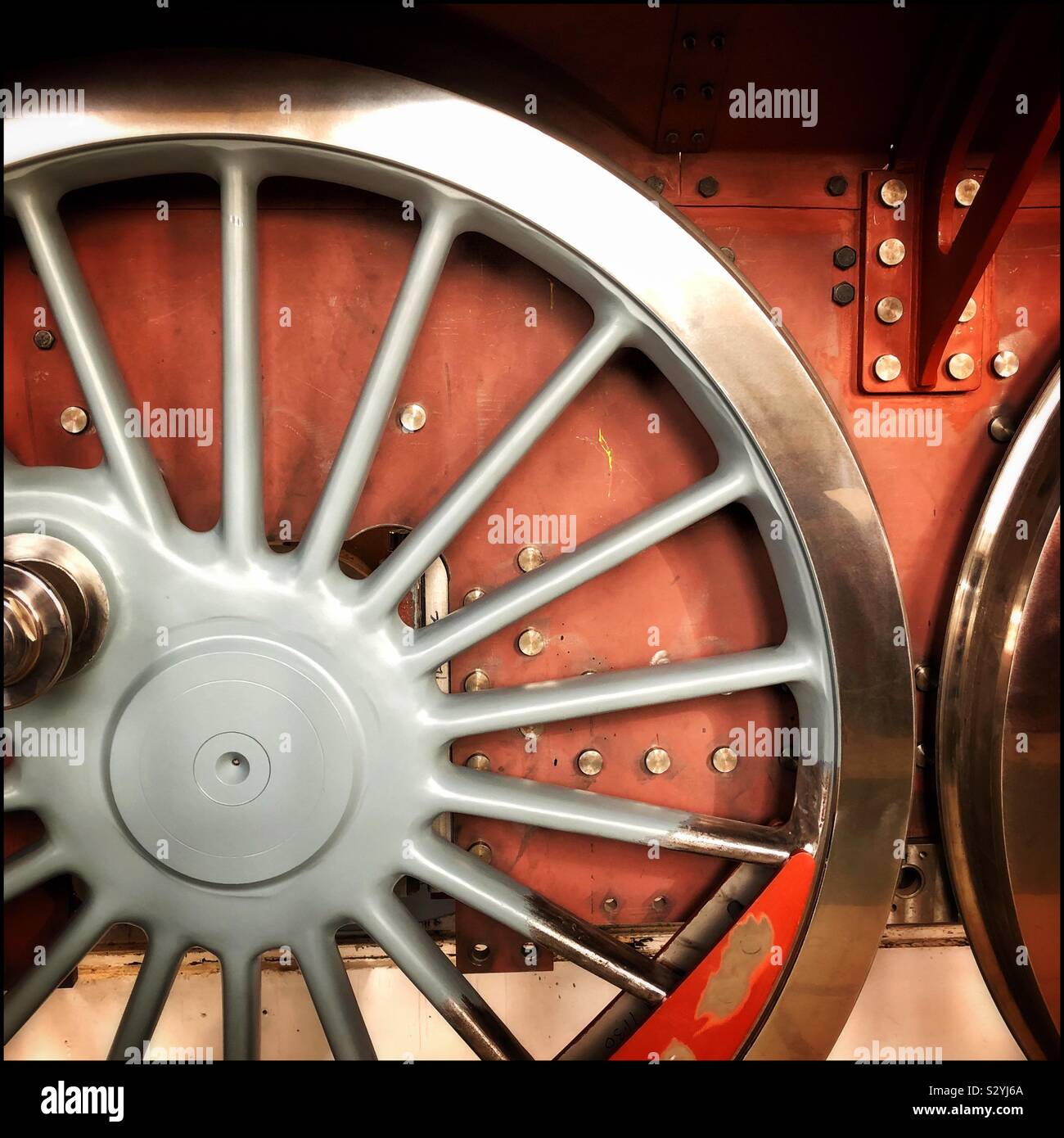 Las ruedas de los trenes de vapor Fotografía de stock Alamy