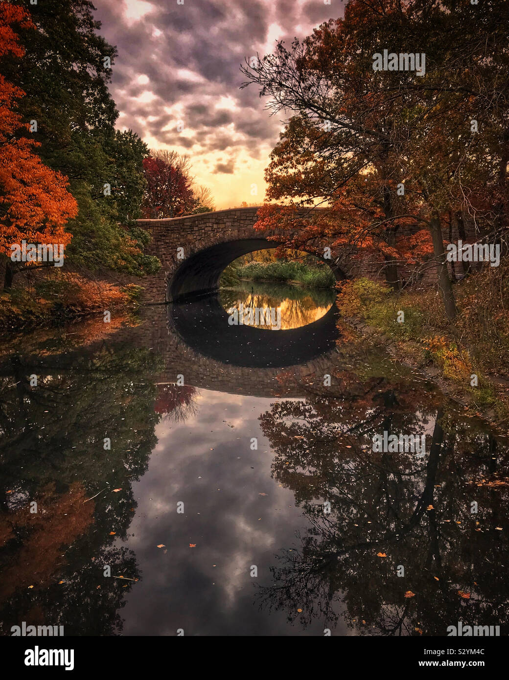 Otoño en Nueva Inglaterra. Foto de stock