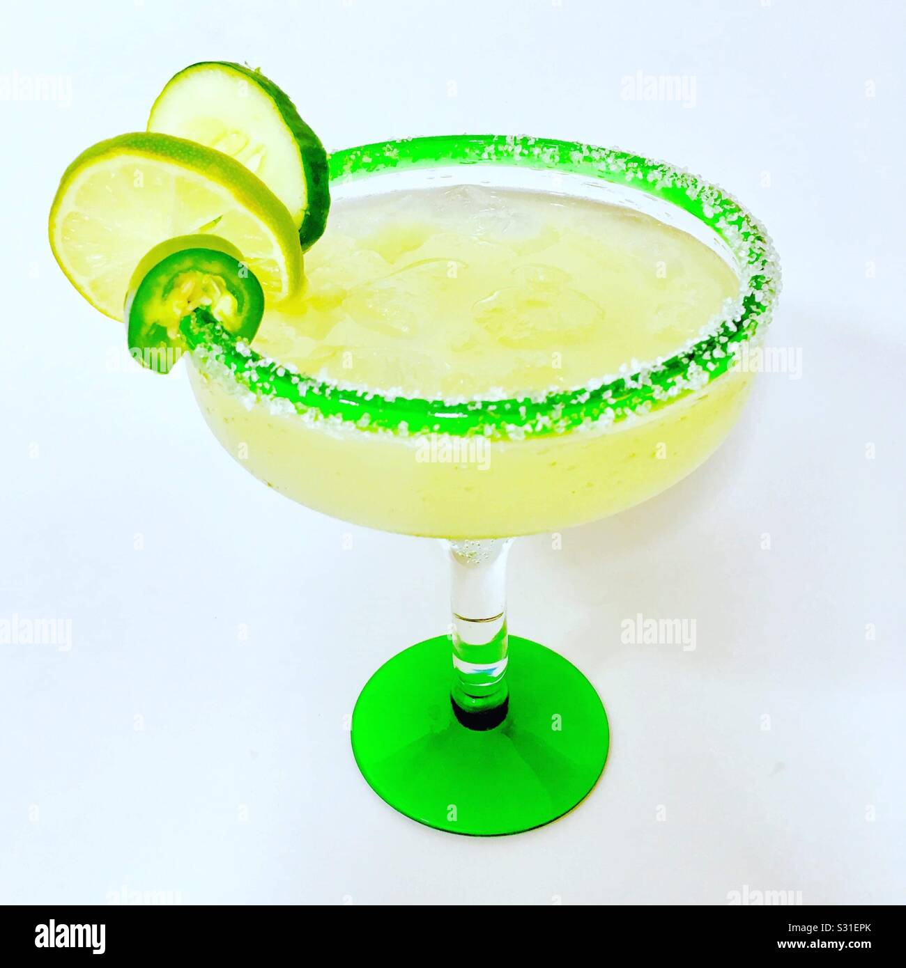 Pepino Margarita Picante Foto de stock