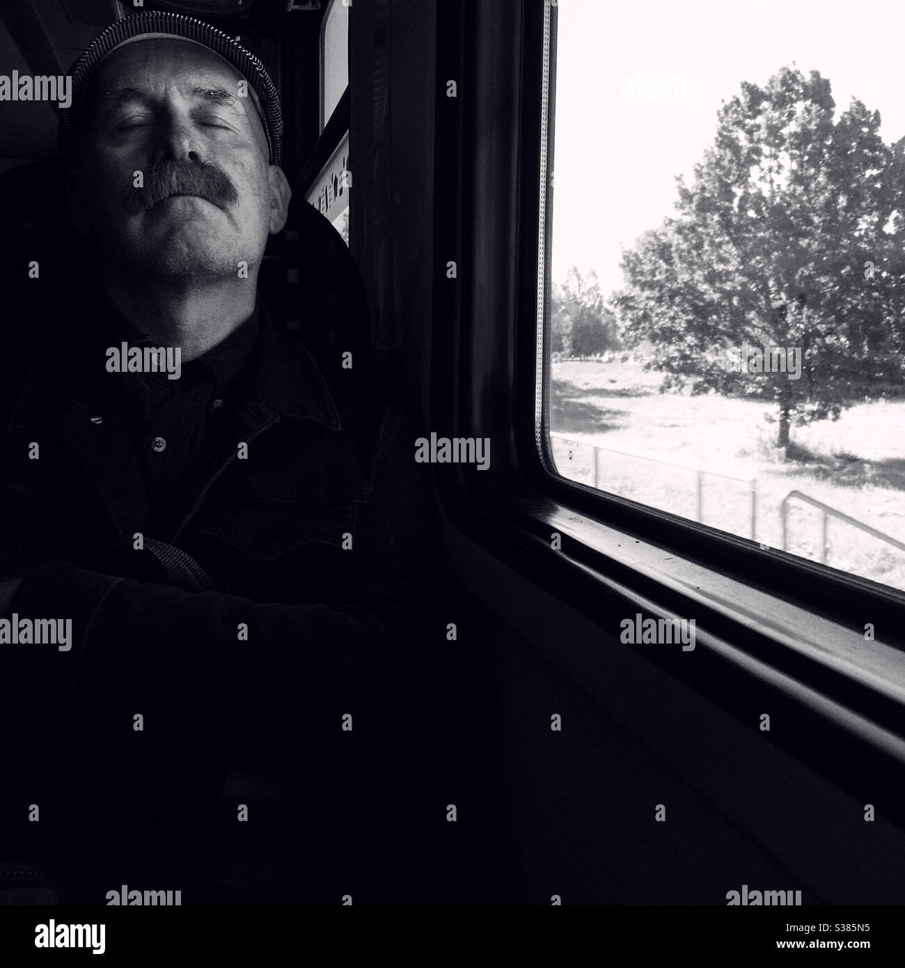 Pasajeros de tren Foto de stock
