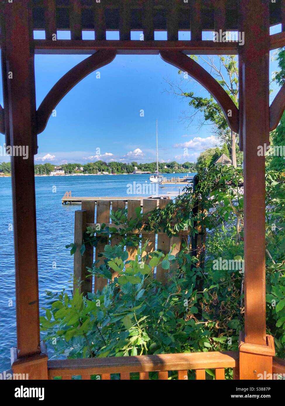 Vista pintoresca en Niagara-on-the-Lake, Canadá. Foto de stock