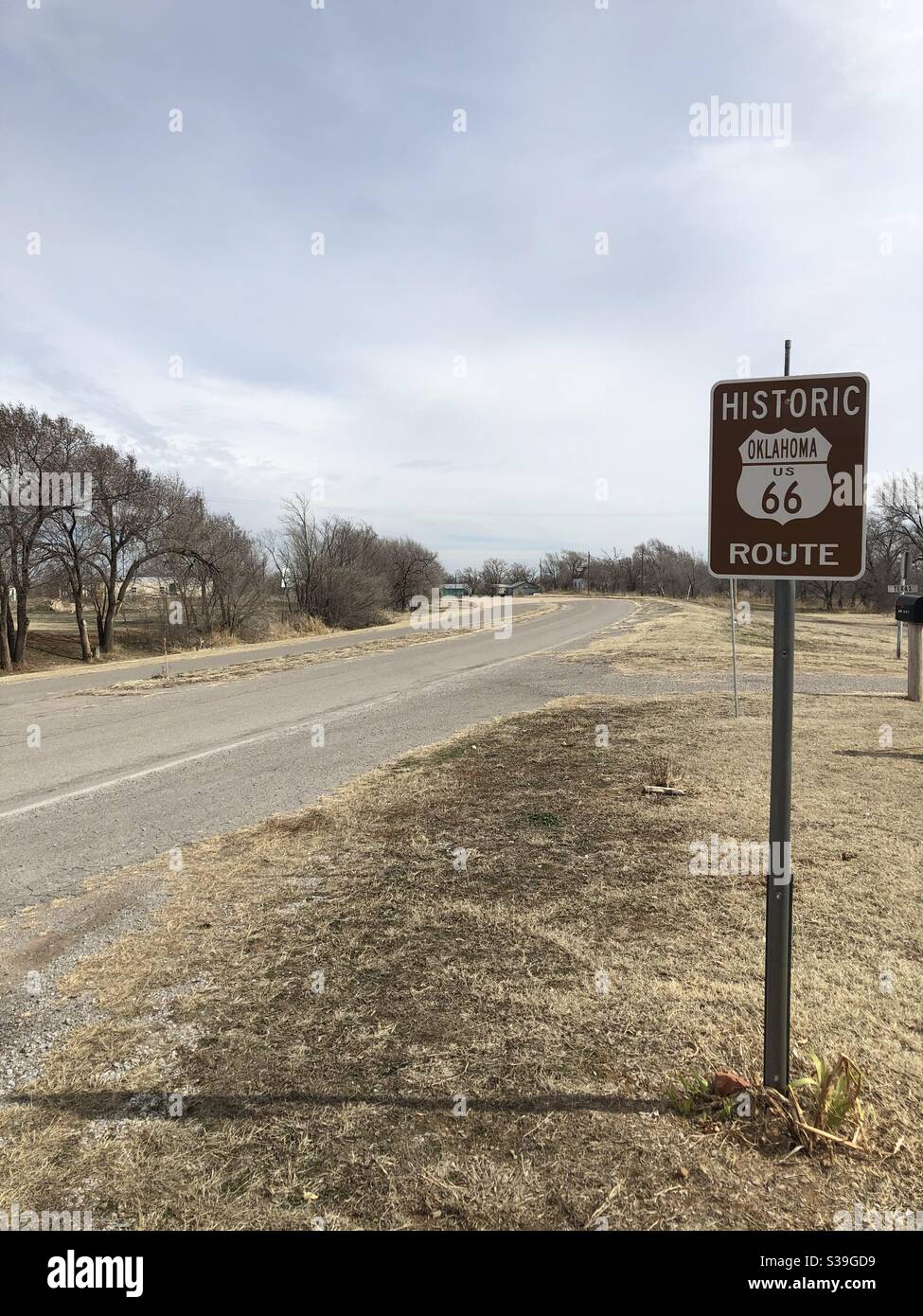 Ruta histórica 66 Oklahoma Foto de stock