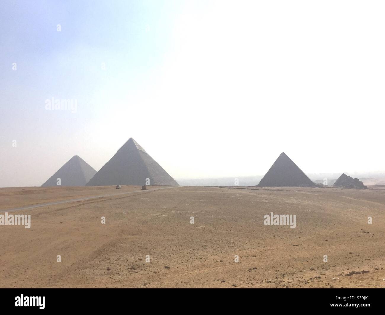Pirámides de Giza Foto de stock