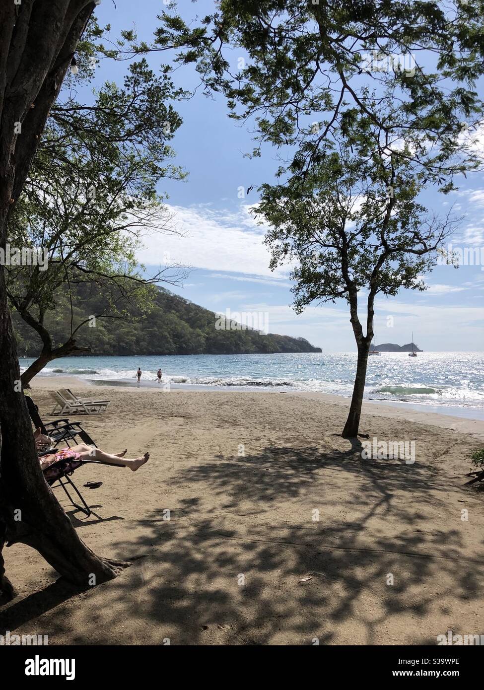 Playa hermosa en la provincia de Guanacaste, Costa Rica Foto de stock