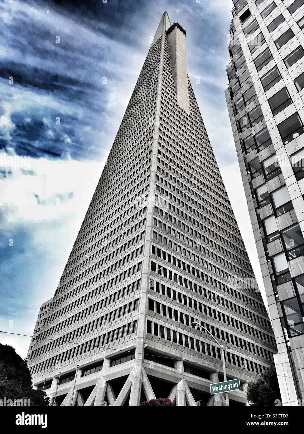 Transamerica Pyramid Center Washington St San Francisco California Estados Unidos Fotografia De Stock Alamy