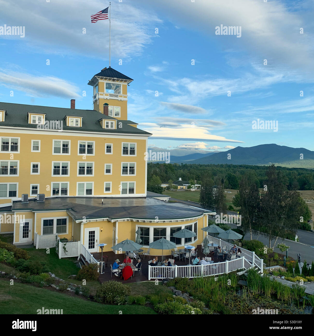 Mountain View Grand Resort, Whitefield, New Hampshire, Estados Unidos Foto de stock