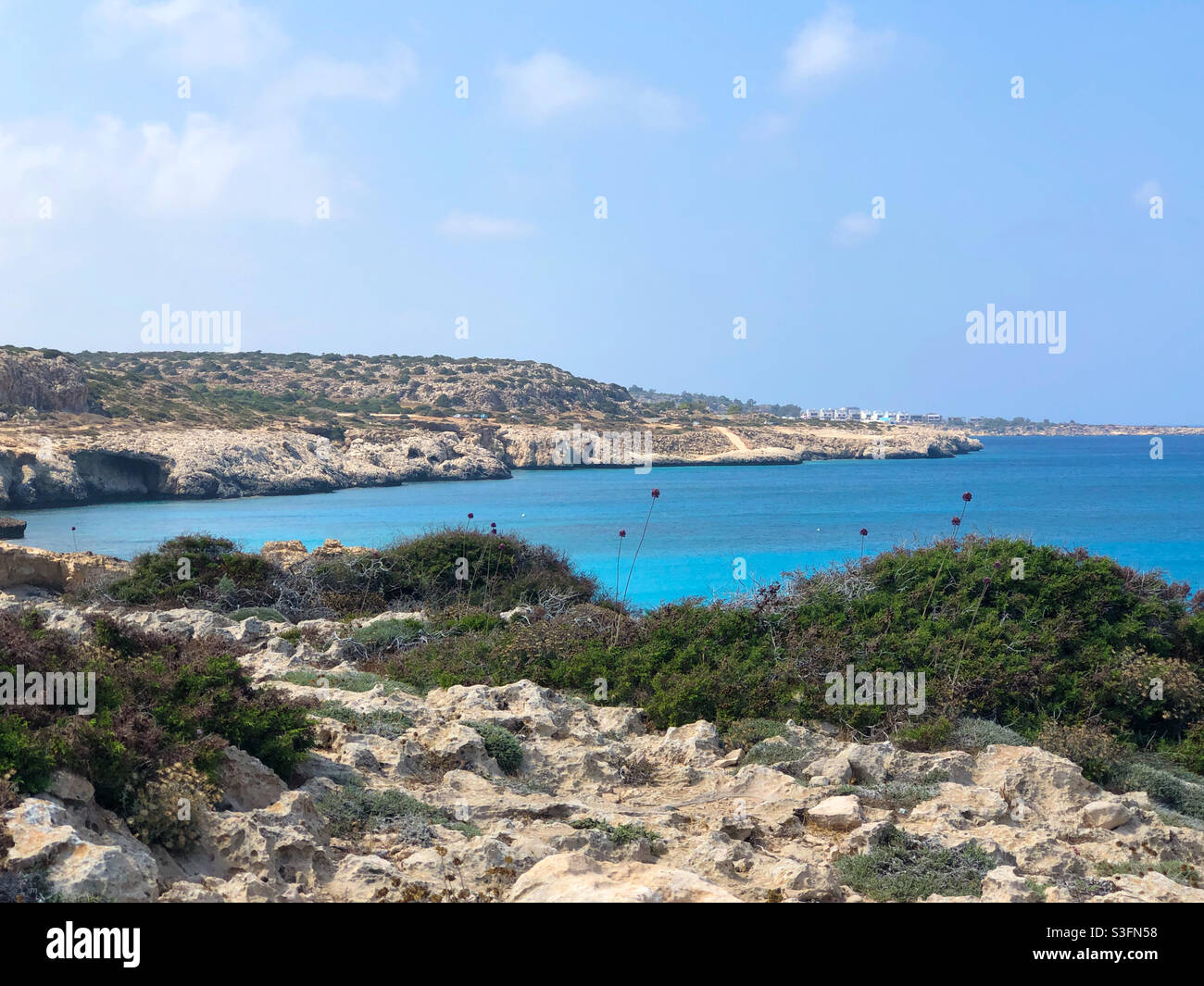 Cabo Greco, o Capo Greco, Ayia Napa (Agia Napa) Chipre. Foto de stock