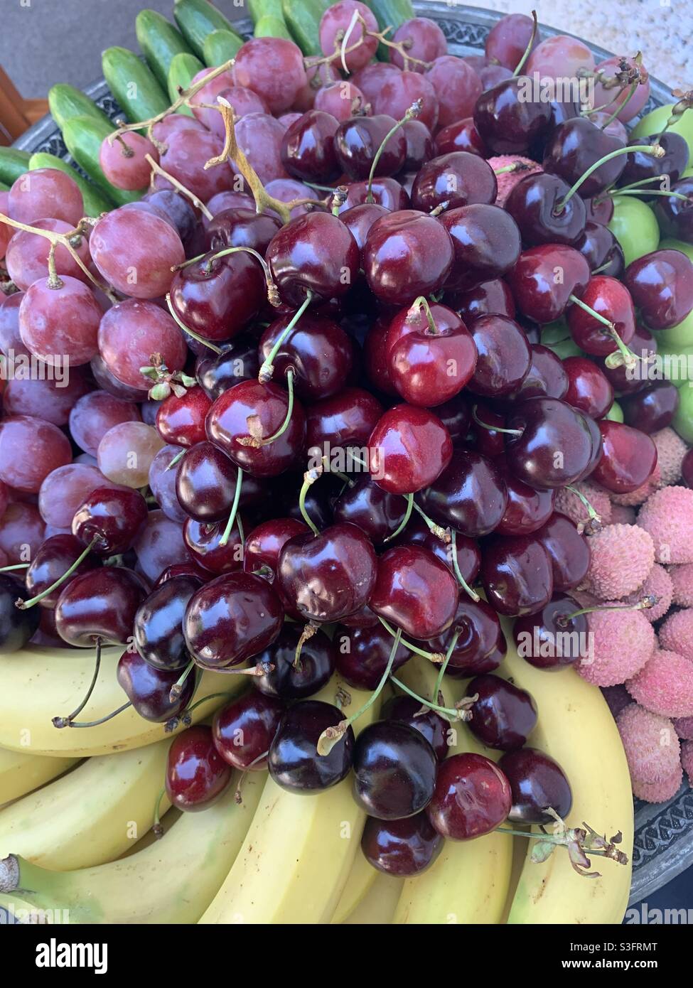 Fuente de frutas persas para nowruz año nuevo Foto de stock
