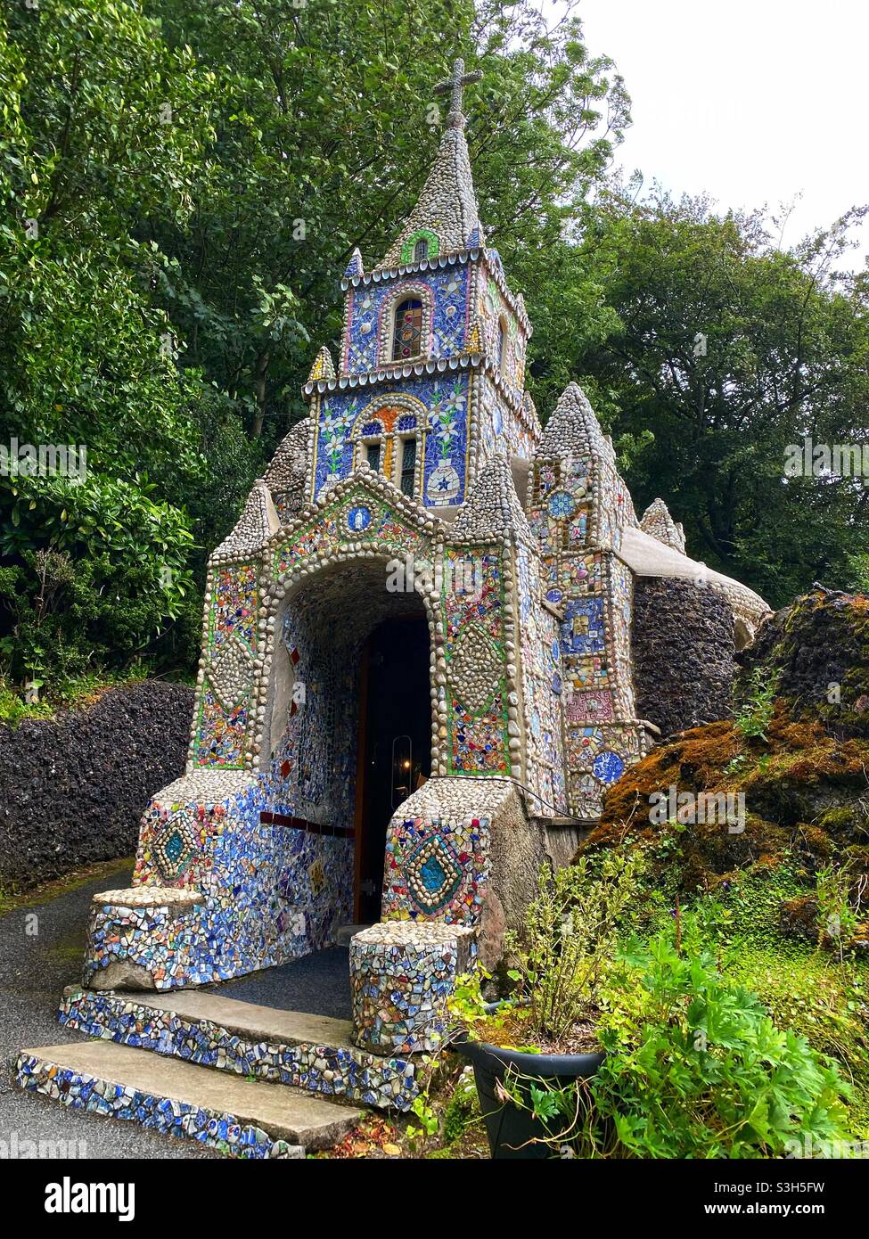 La pequeña capilla en Guernsey Foto de stock