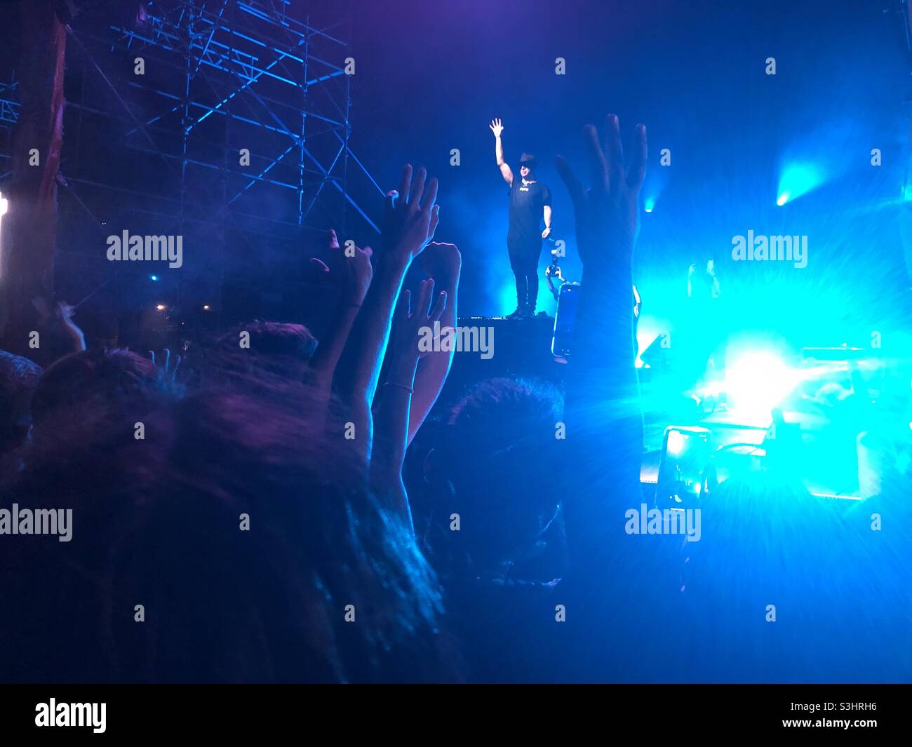 DJ Timmy Trumpet da un espectáculo en vivo en Darwin Australia el 29.08.2021 Foto de stock