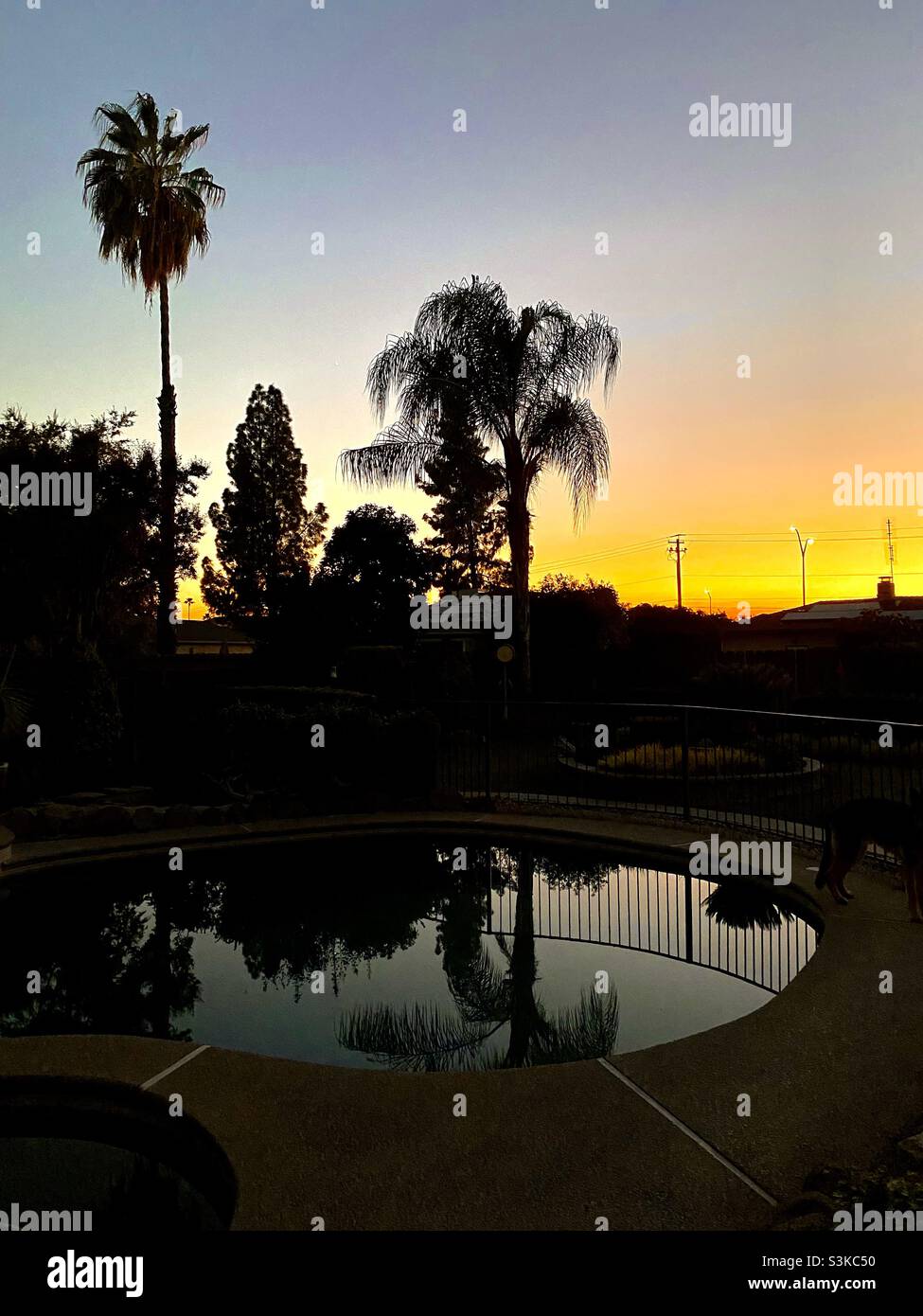 California Sunset Foto de stock