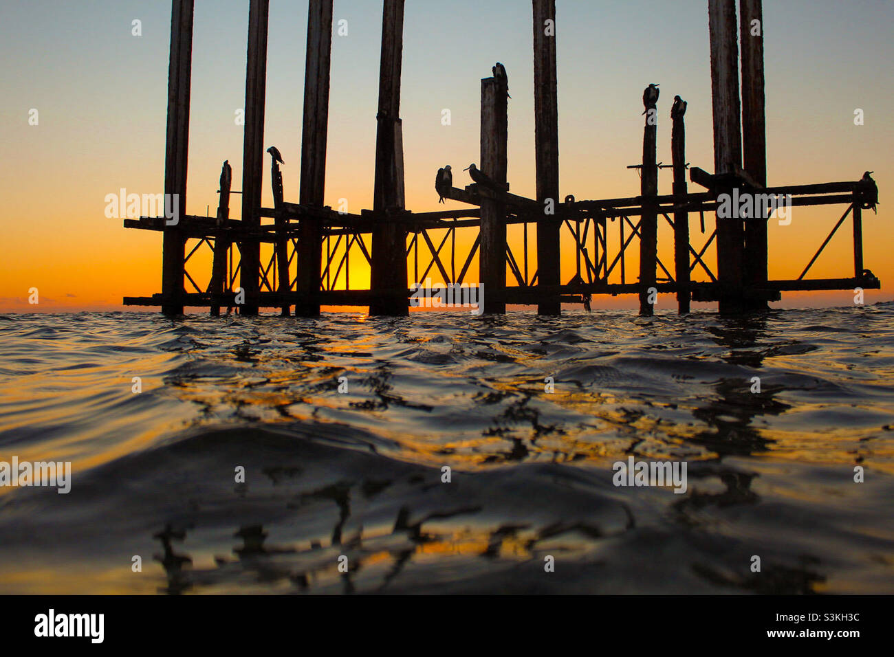 Las puestas de sol son una belleza Foto de stock