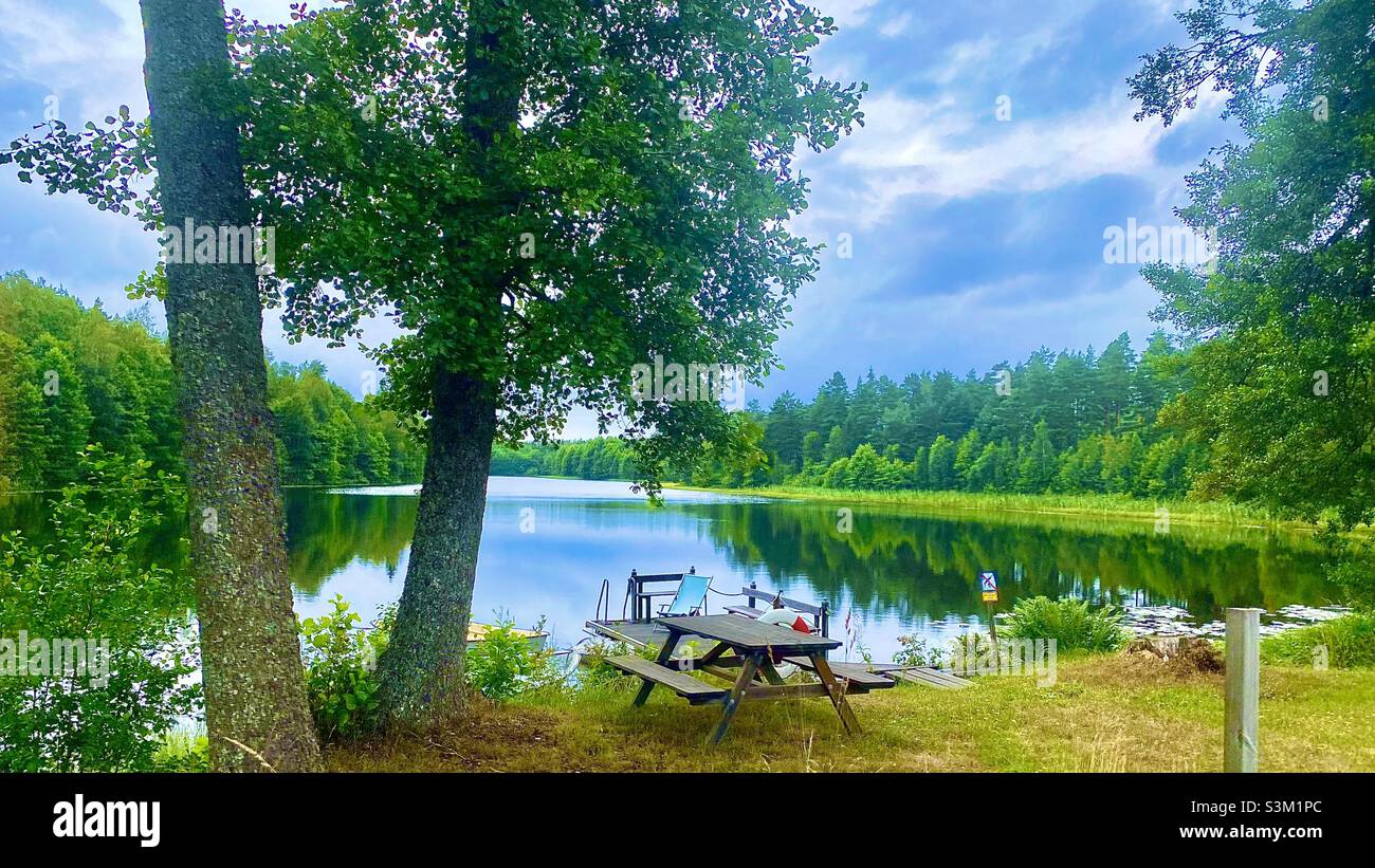 Hermosa naturaleza de Suecia Foto de stock