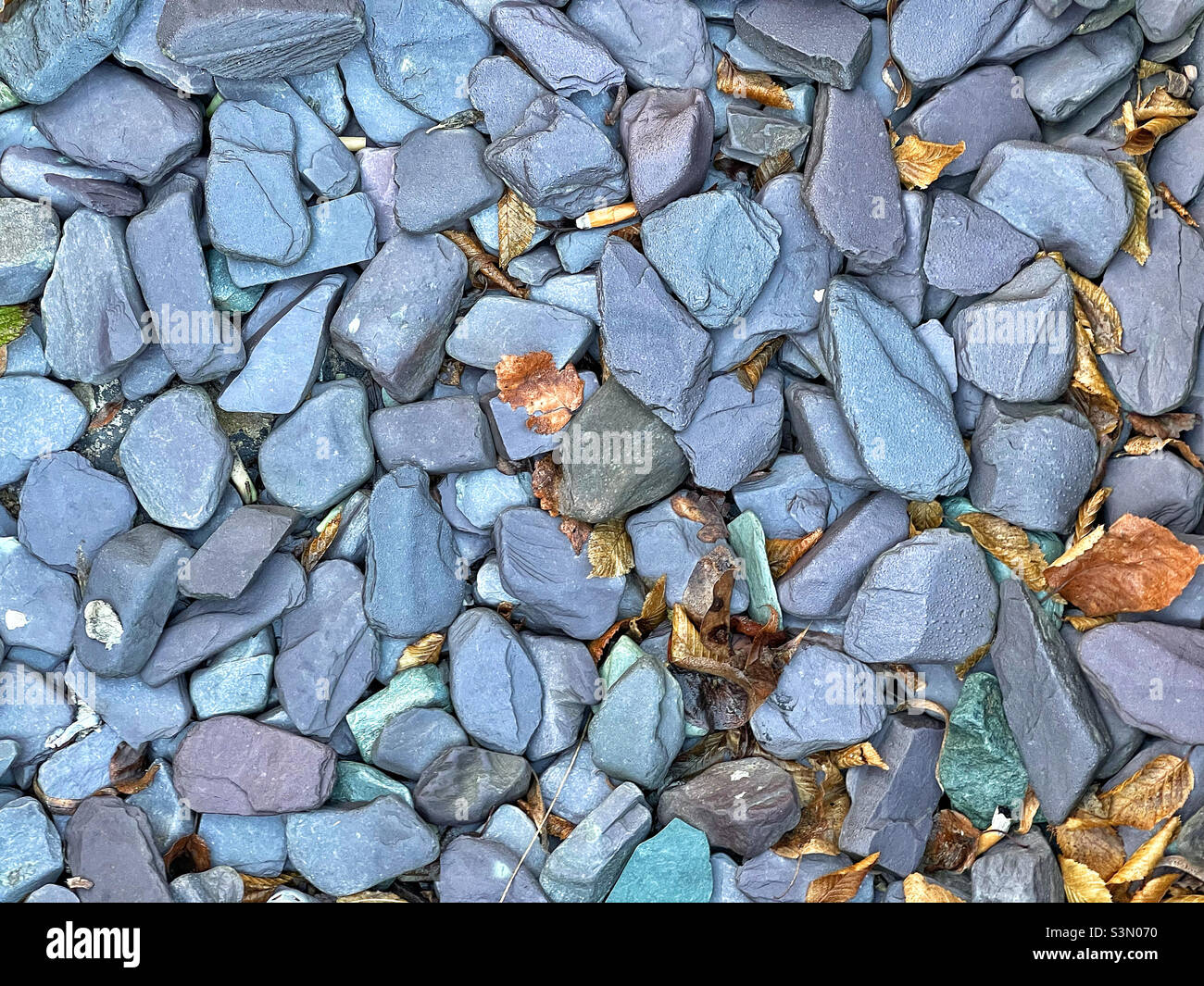 Rocas de pizarra azul Foto de stock