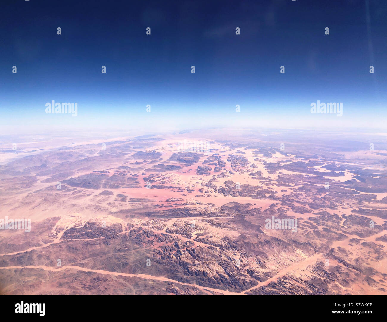 Al-Jawf, Arabia Saudita desde el aire Foto de stock