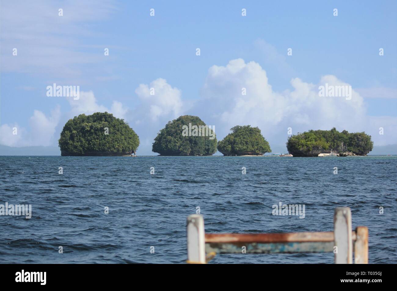 Las hermosas islas de Britania, Lianga, en Surigao del Sur, Filipinas Foto de stock