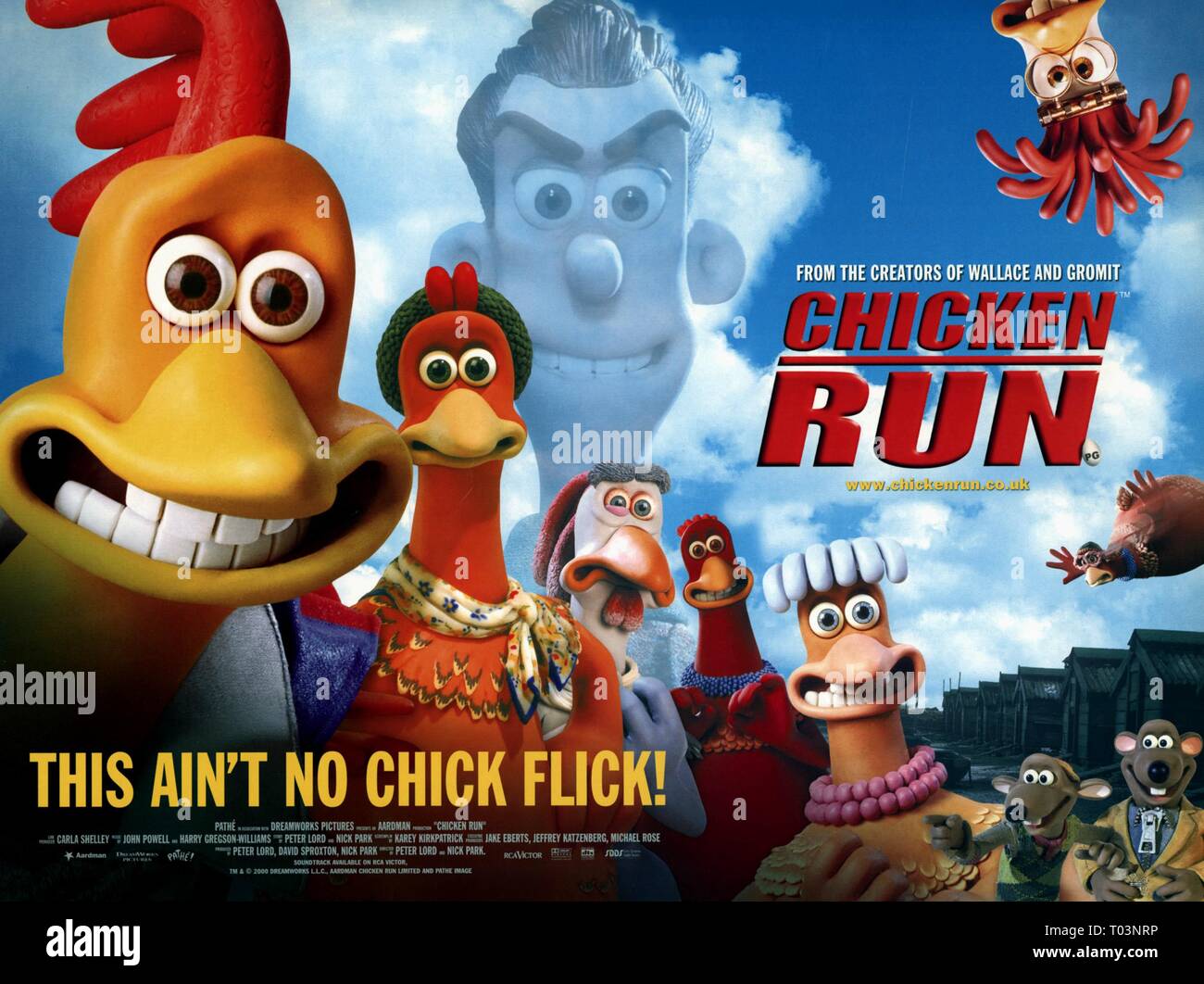 Póster de película, Chicken Run, 2000 Fotografía de stock Alamy