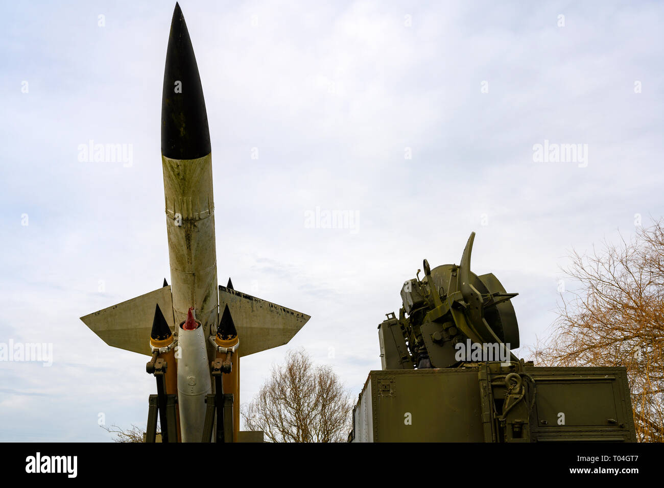Tierra-aire misiles Bloodhound Foto de stock