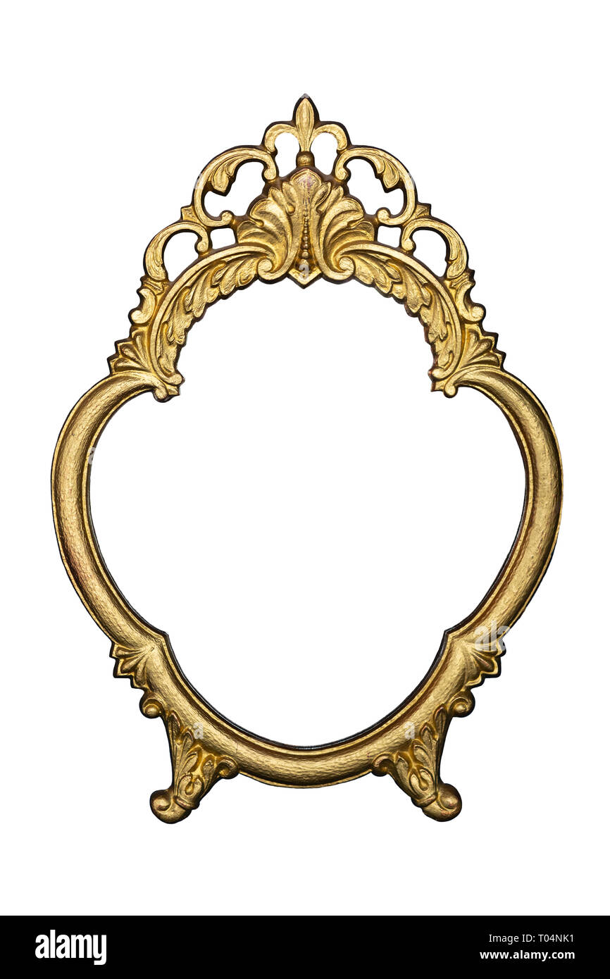 Bastidor vintage de oro para pintar o espejo Fotografía de stock - Alamy
