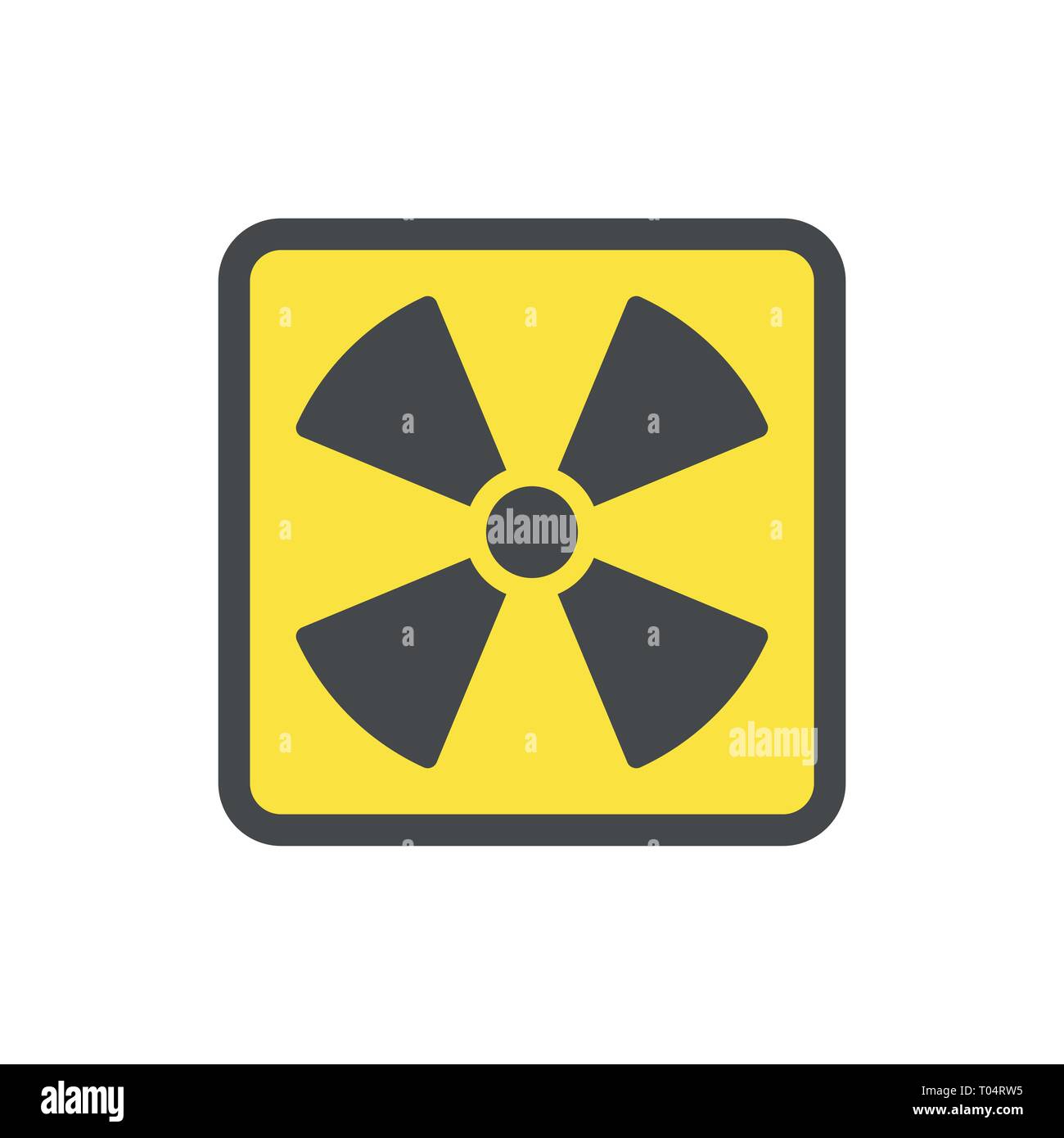 Símbolo amarillo amarillo mate vector icono para sitios web y de impresión. 10 EPS Ilustración del Vector