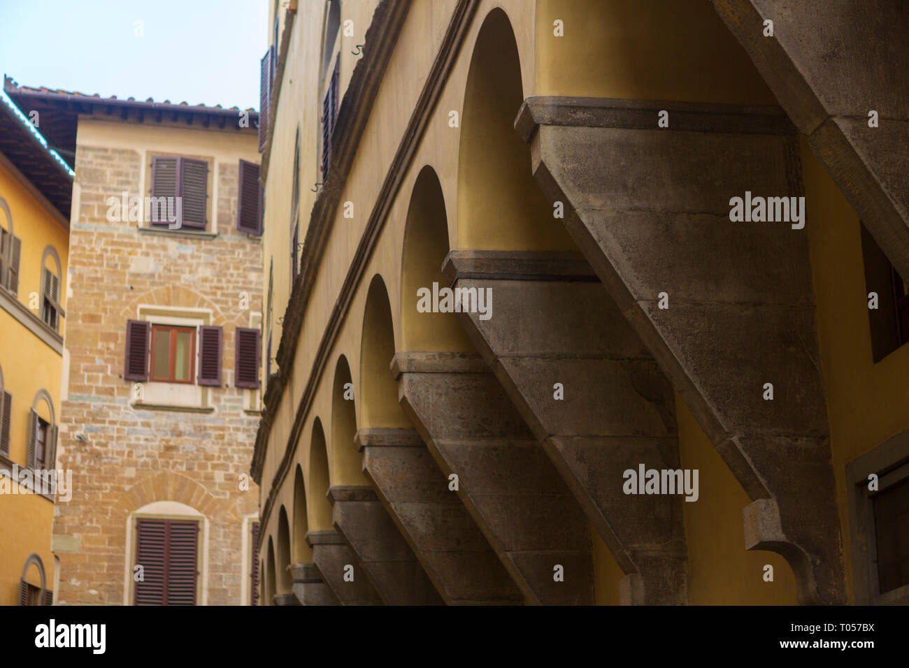 Escena callejera en Florencia, Toscana, Italia. Foto de stock