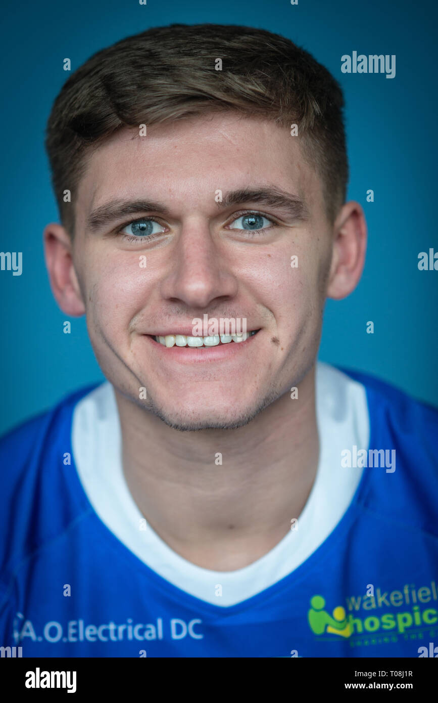 Rugby League, Super Liga, Wakefield Trinity escuadrones 2019 Headshot. Crédito: Dean Williams Foto de stock