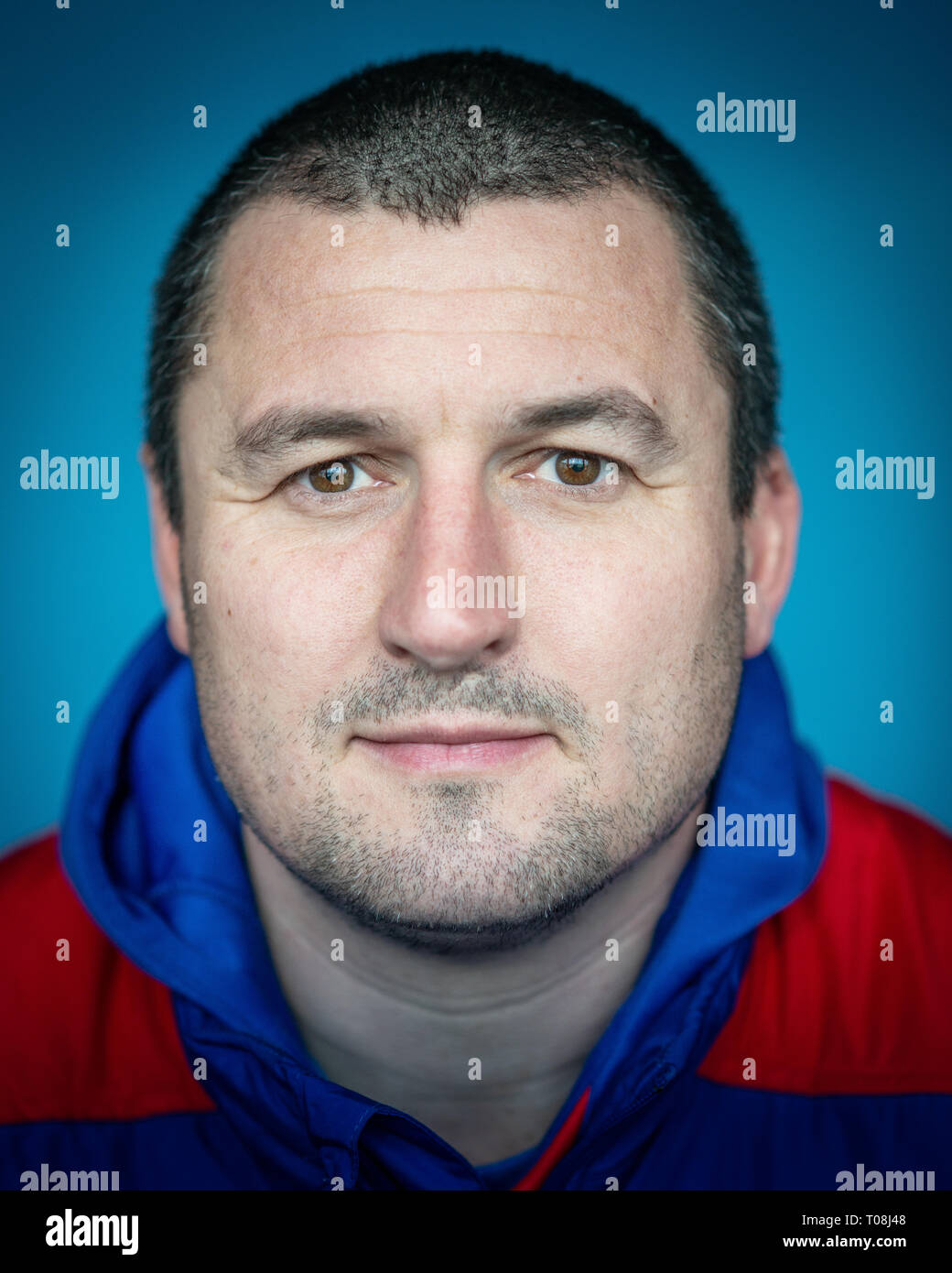 Rugby League, Super Liga, Wakefield Trinity escuadrones 2019 Headshot. Crédito: Dean Williams Foto de stock