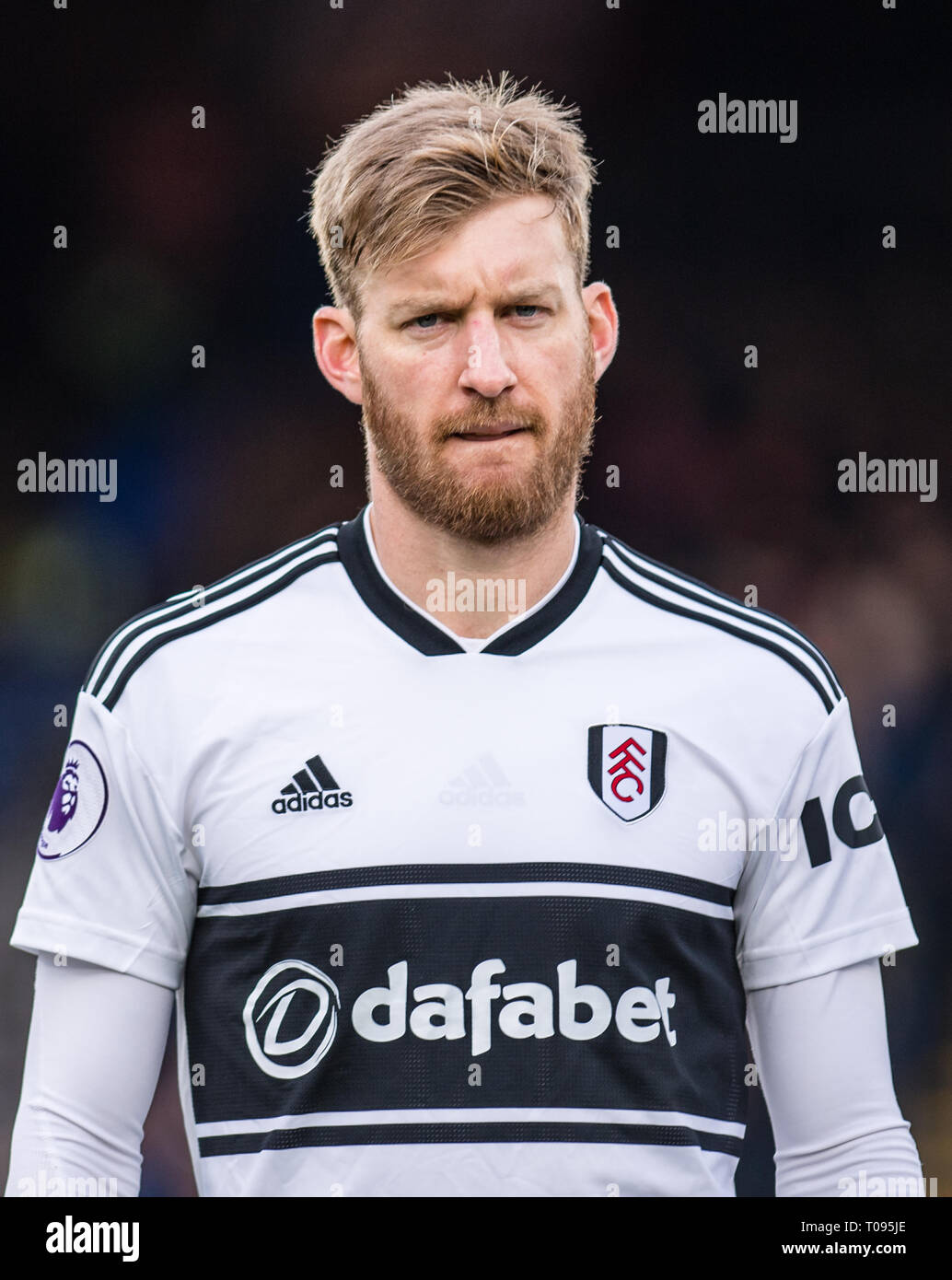 Londres, Inglaterra - Febrero 02: Tim resma de Fulham FC se ve en la  Premier League durante el partido entre el Fulham FC y el Crystal Palace en  Selhurst Park el 2