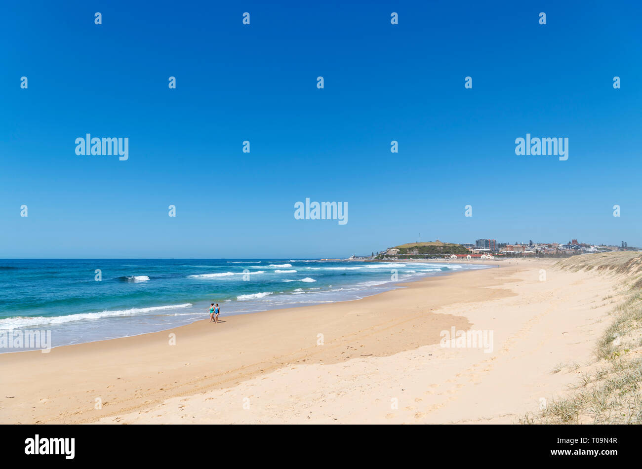 Playa Nobbys, Newcastle, Nueva Gales del Sur, Australia Foto de stock