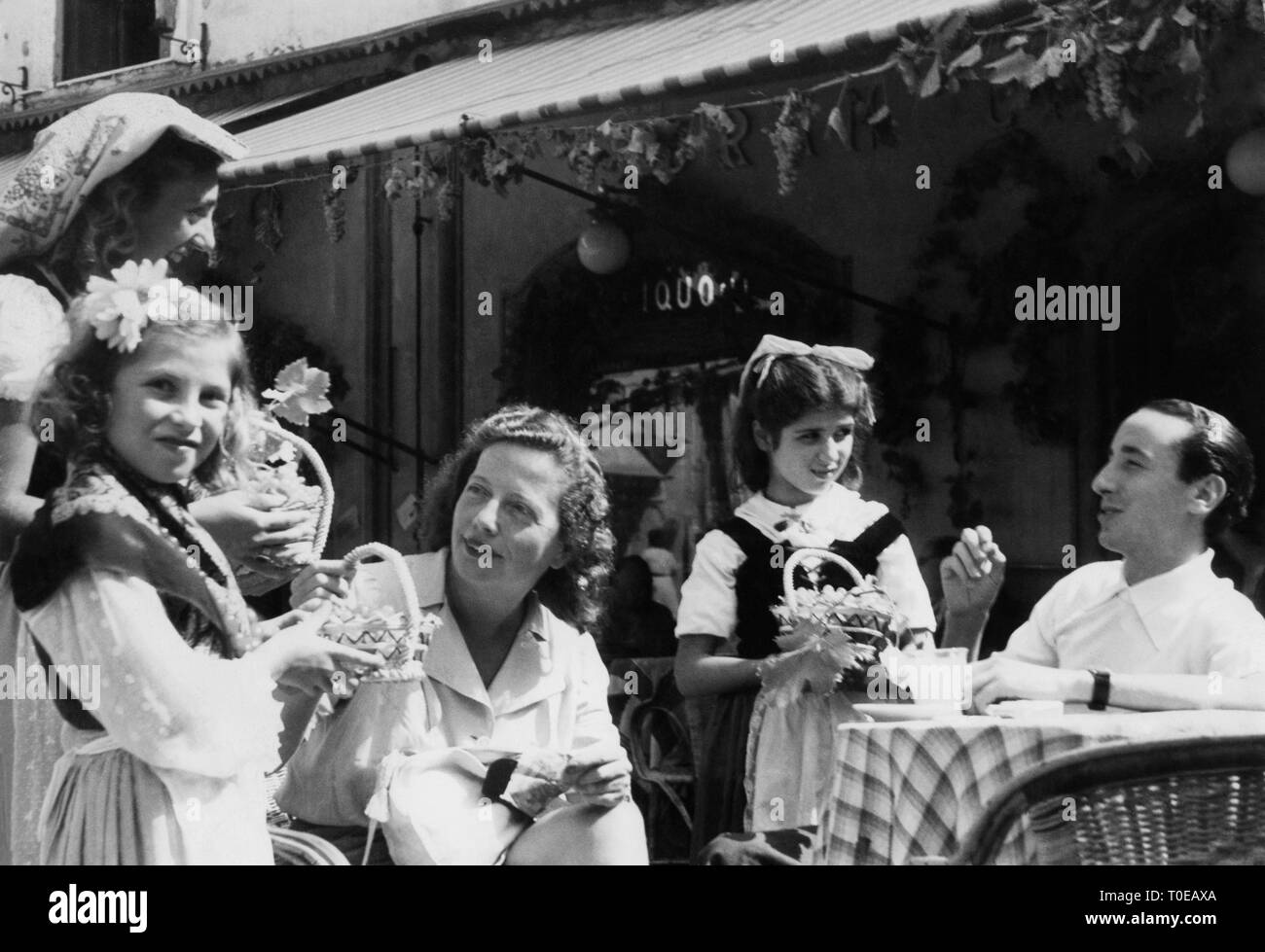 Fiesta de la uva, la isla de Capri, Campania, Italia 1940 Foto de stock