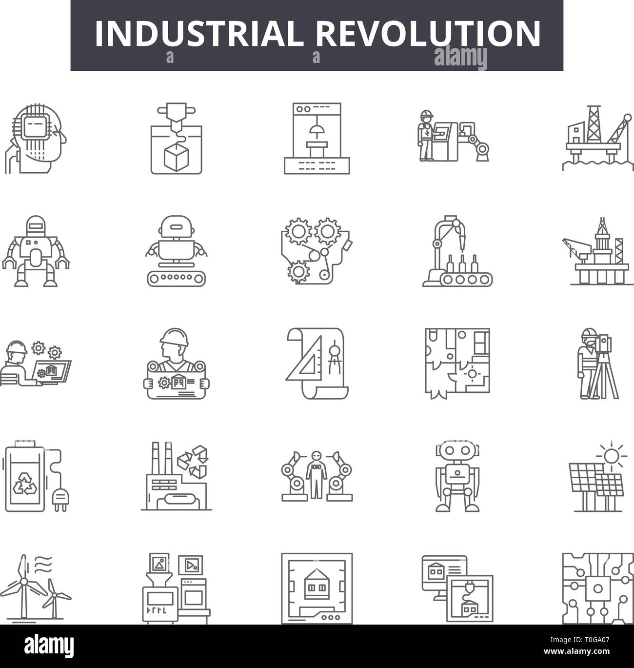 Revolución industrial Imágenes vectoriales de stock - Alamy