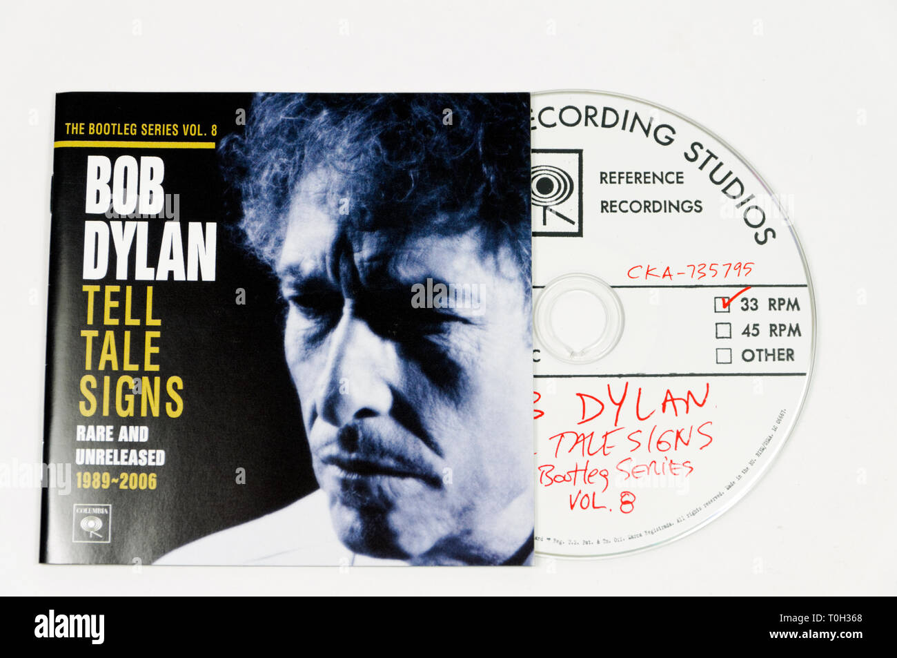 Bob Dylan Tell Tale signos bootleg series vol 8 Foto de stock