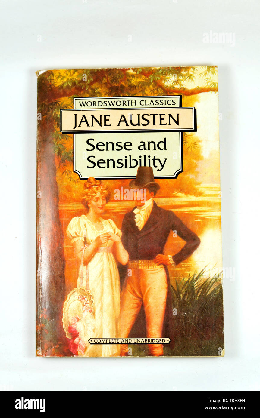 Wordsworth Classics Sentido y sensibilidad de Jane Austen Foto de stock