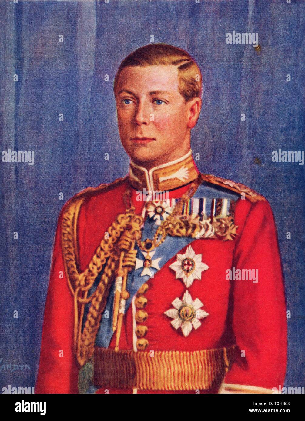 El Rey del Reino Unido y Emperador de la India, Edward VIII Foto de stock