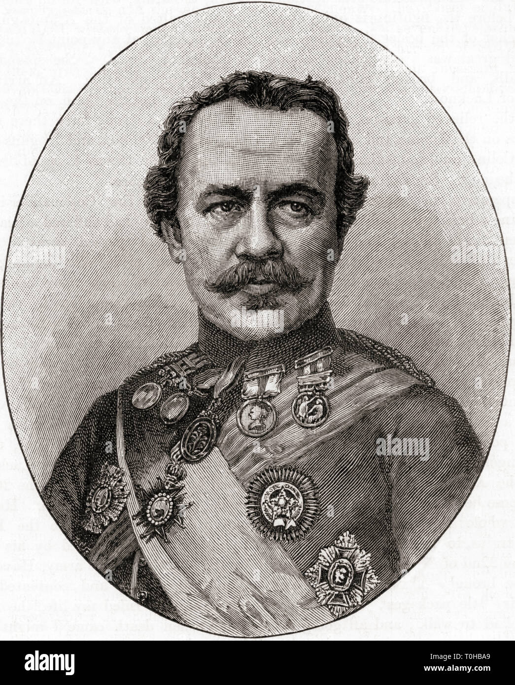 El Teniente General Sir James Outram, 1º Baronet Foto de stock