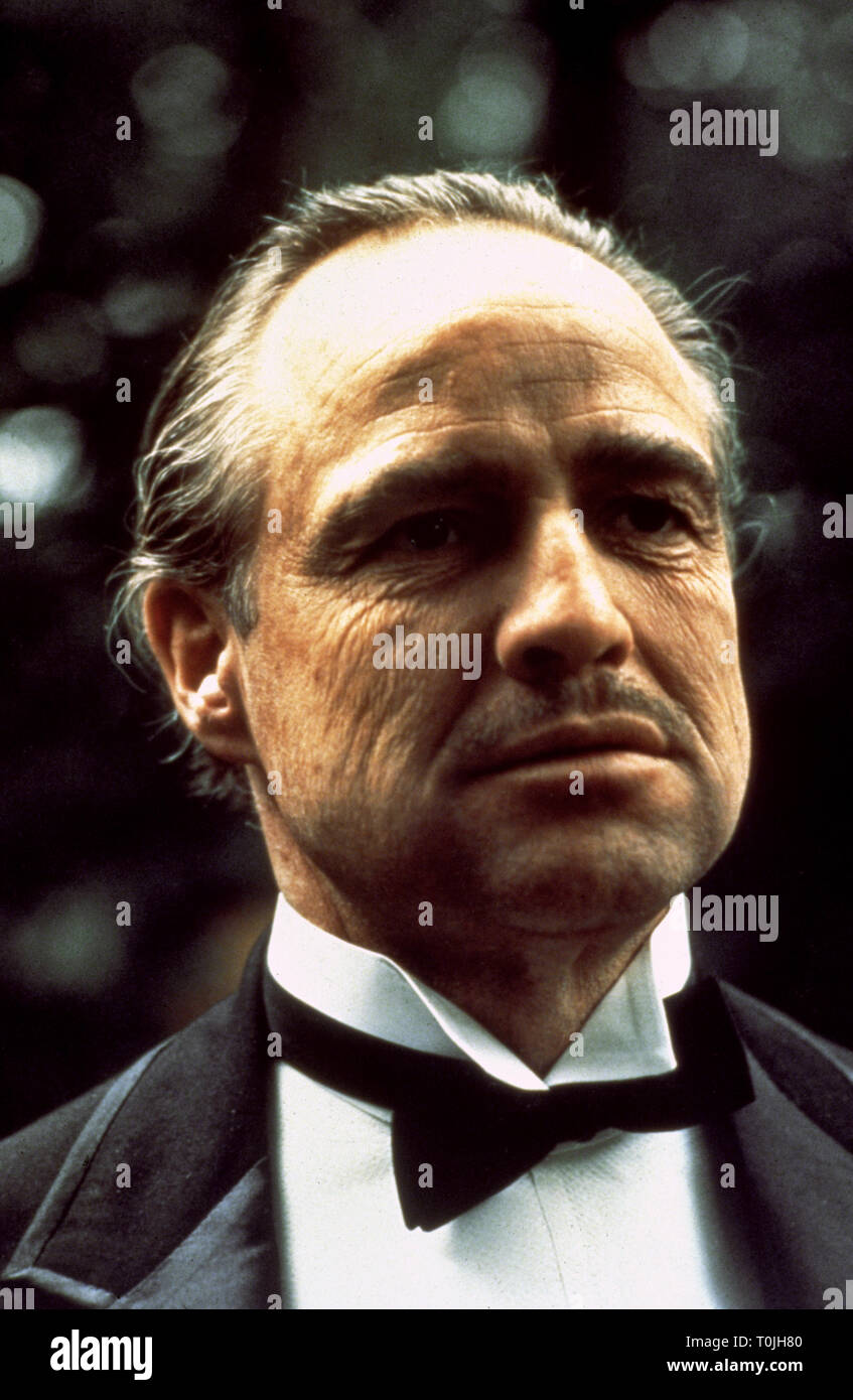 MARLON BRANDO, El Padrino, 1972 Foto de stock