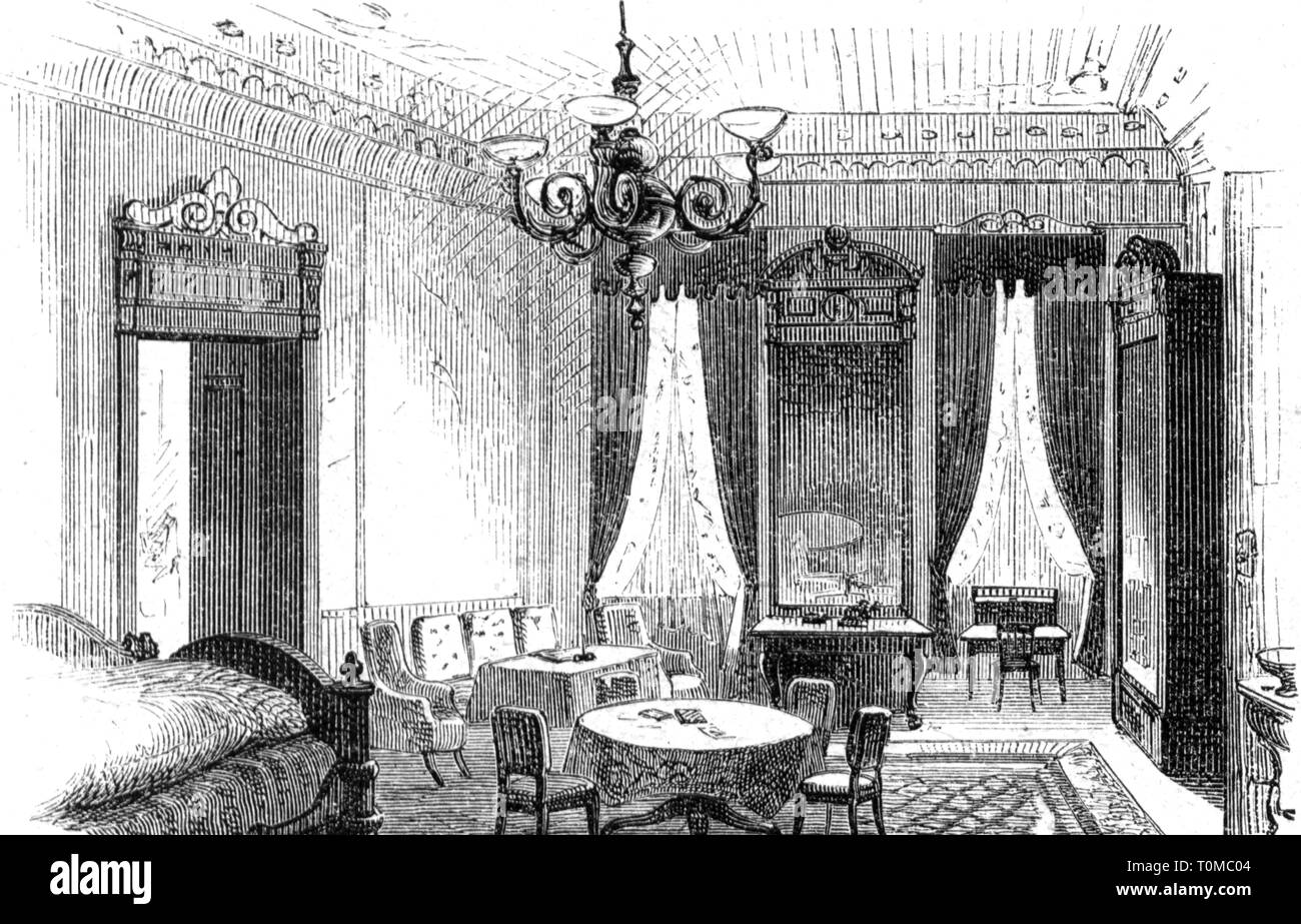 Gastronomía, taberna, inn 'Zu den Drei Mohren", Augsburg, vista desde el interior, la sala, el grabado en madera después de dibujar por G. Sundblad, 'Die Gartenlaube', 1878-Clearance-Info Additional-Rights-Not-Available Foto de stock