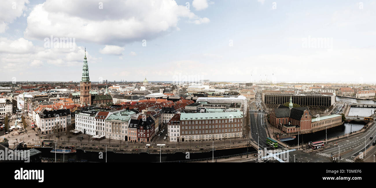 Vista de Copenhague, Dinamarca Foto de stock