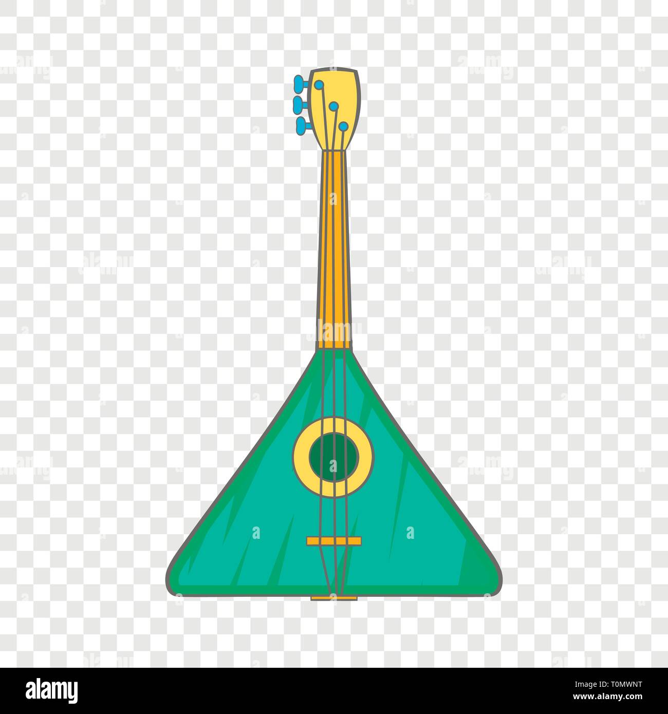 Icono De Triangulo De Guitarra Estilo De Dibujos Animados Imagen