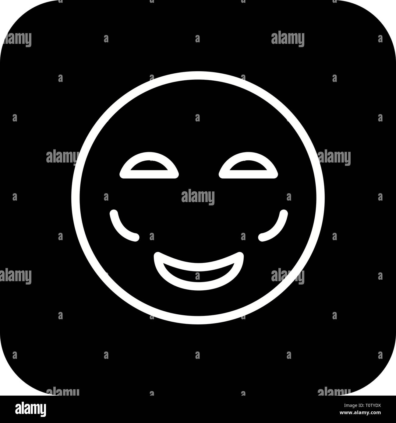 Ilustración Blush Emoji icono Fotografía de stock Alamy