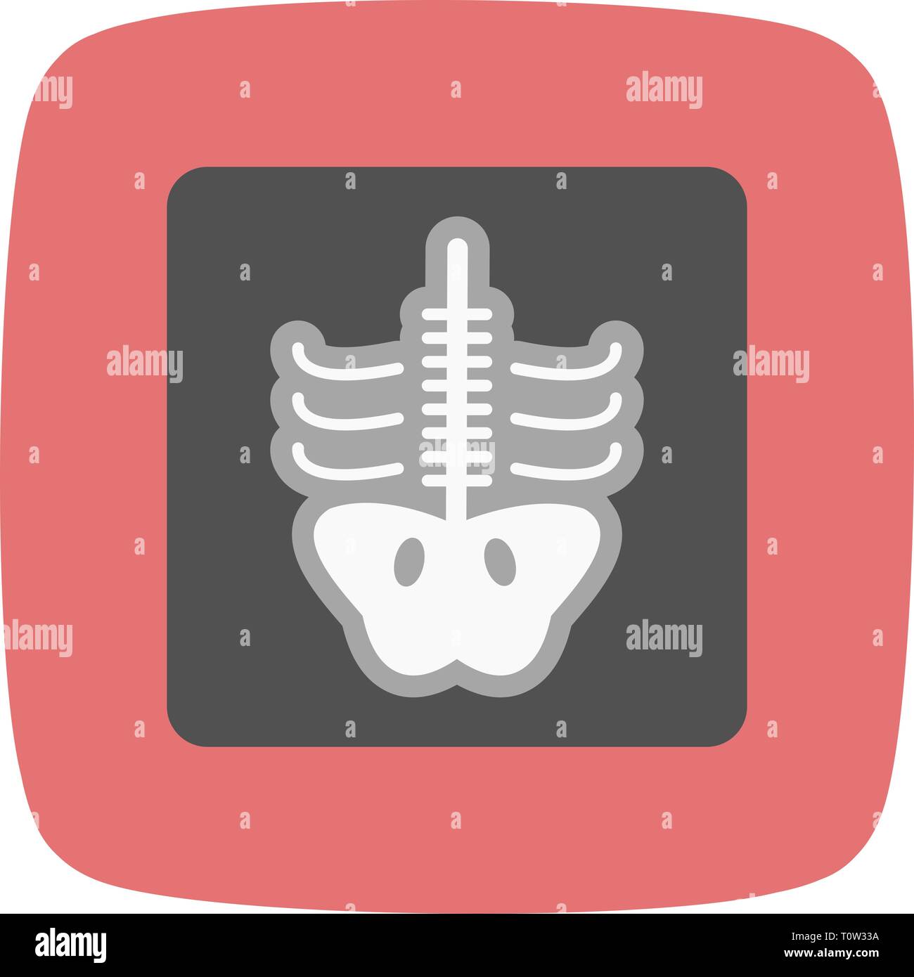 Ilustración Icono de rayos X Foto de stock