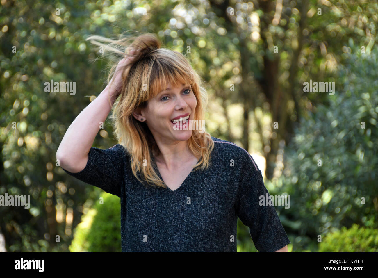 Roma, Italia. El 22 de marzo de 2019. La Casa del Cinema, la película de presentación TUTTE LE MIE NOTTI Barbora Bobulova, en el papel de Veronica Crédito: Giuseppe Andidero/Alamy Live News Foto de stock