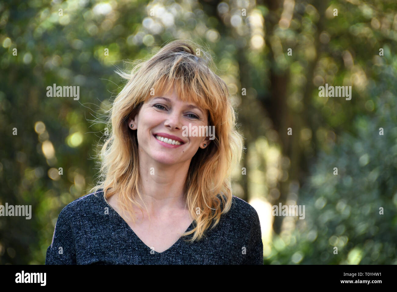 Roma, Italia. El 22 de marzo de 2019. La Casa del Cinema, la película de presentación TUTTE LE MIE NOTTI Barbora Bobulova, en el papel de Veronica Crédito: Giuseppe Andidero/Alamy Live News Foto de stock