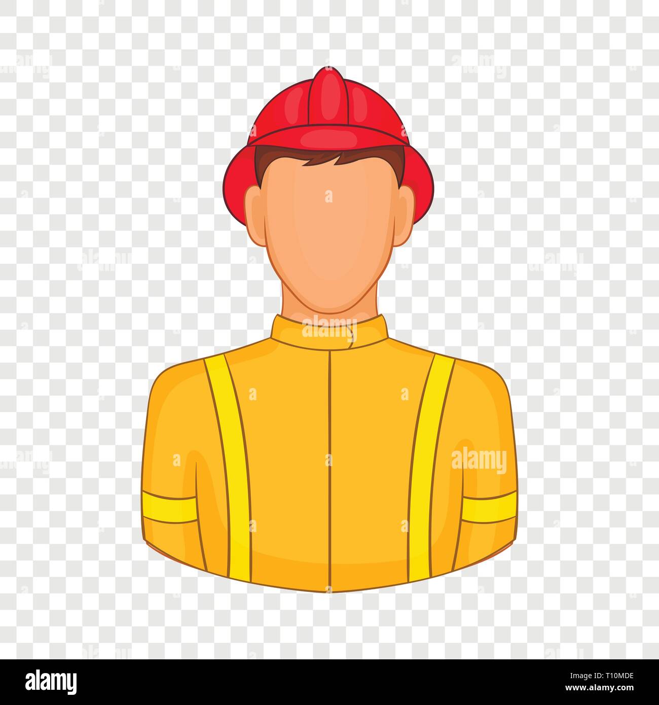 Icono de bomberos en el estilo de dibujos animados Imagen Vector de stock -  Alamy