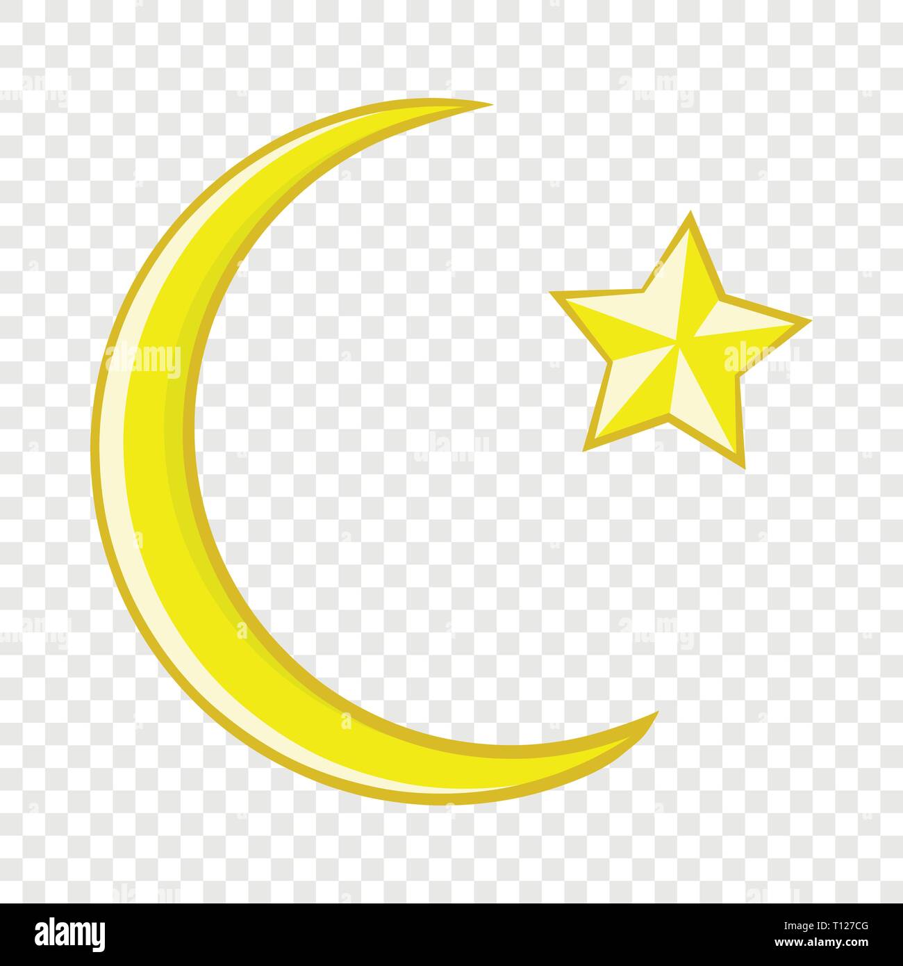 Media Luna Y La Estrella Cartoon Icono Icono Estilo De Dibujos Animados Imagen Vector De Stock Alamy