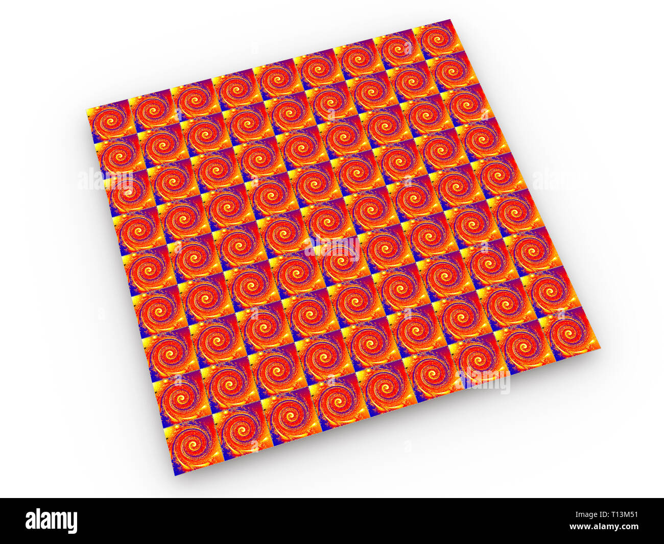 Vibrante LSD secante patrón repetitivo, 3D rendering Foto de stock