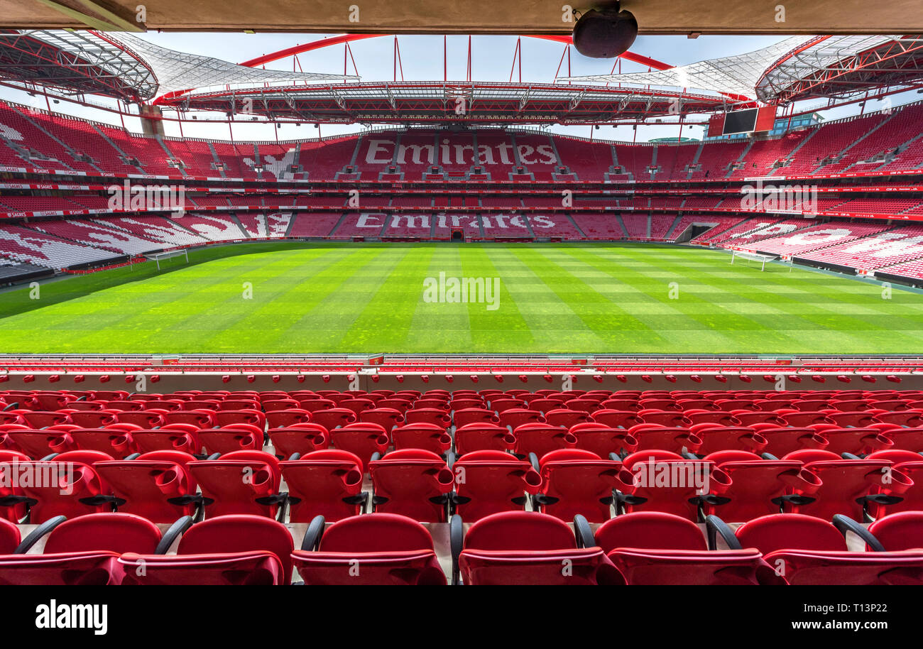 Estádio da Luz - la arena oficial de Benfica FC Foto de stock