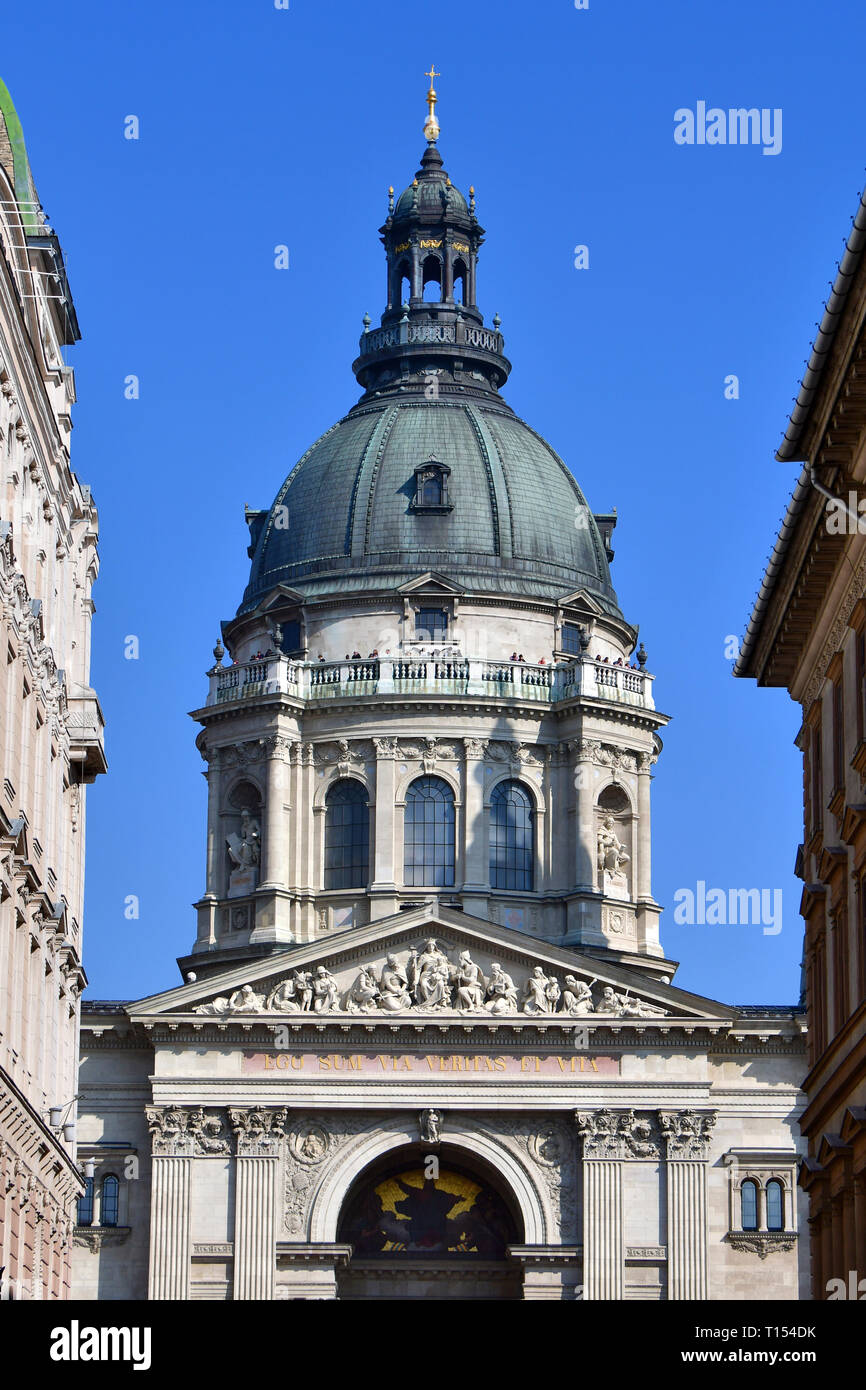 Basílica de San Esteban, Budapest, Hungría. Szent Istvan bazilika, Budapest, Magyarország. Foto de stock